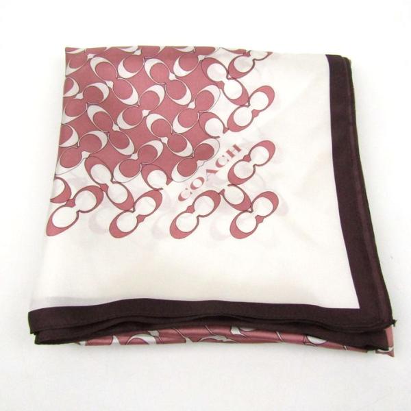 コーチ スカーフ シグネチャー シルク ブランド レディース ピンク COACH