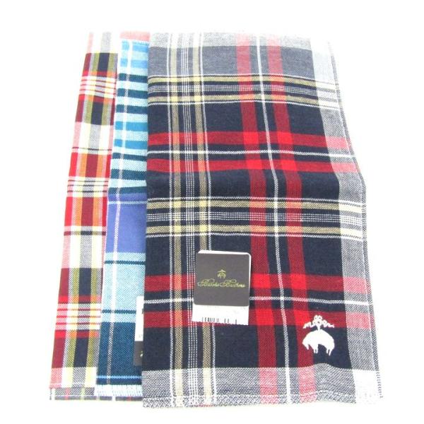 ブルックスブラザーズ ハンカチ 3点セット 未使用 チェック柄 ブランド まとめて メンズ レディー...