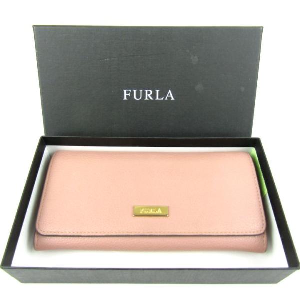 フルラ 長財布 本革 レザー フラップ ロングウォレット ブランド レディース ピンク Furla