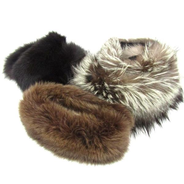 サガフォックス ファー ショール ティペット 3点セット 毛皮 マフラー ブランド まとめて レディ...