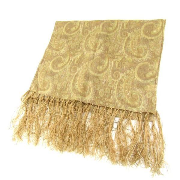 トプカピ ストール ウール ペイズリー柄 日本製 ブランド 小物 レディース ブラウン TOPKAP...