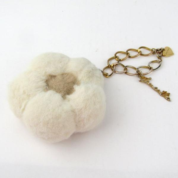 サマンサタバサ バッグチャーム エコファー フラワー ハート キーホルダー ブランド 小物 レディー...