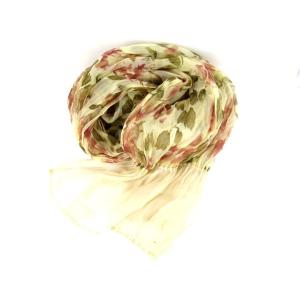 エンポリオ・アルマーニ スカーフ 花柄 シルク フラワープリント ブランド 高級 ストール レディー...