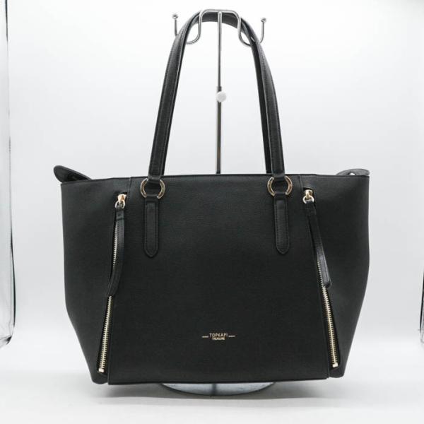 トレジャー トプカピ トートバッグ 肩掛け ショルダーバッグ 鞄 カバン ブランド 黒 レディース ...