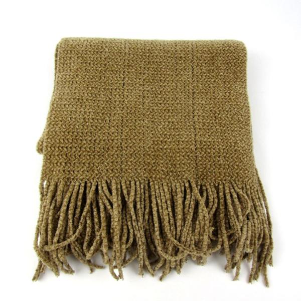 トプカピ マフラー 無地 ニットマフラー フリンジ シンプル ブランド 小物 レディース ベージュ ...