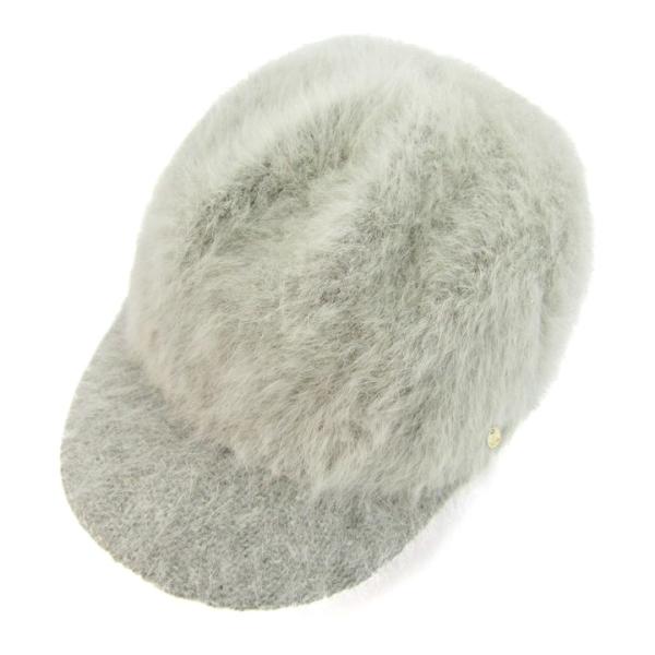 トレジャー トプカピ キャップ ファー ウール混  帽子 ブランド レディース 57.5cmサイズ ...