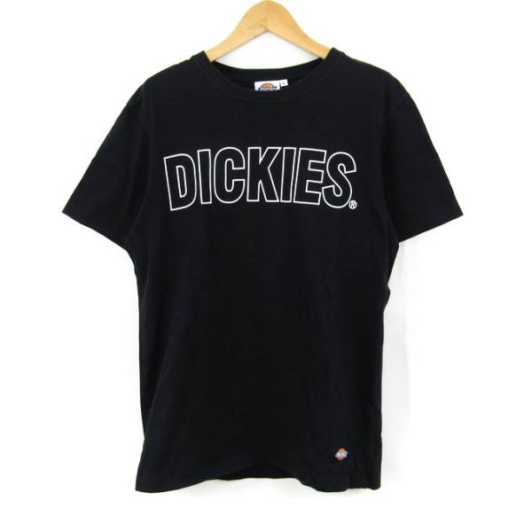 ディッキーズ 半袖Tシャツ トップス カットソー  メンズ Lサイズ ブラック Dickies