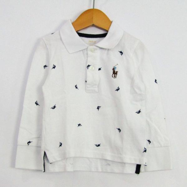 ポロラルフローレン ポロシャツ トップス 長袖 ポニーロゴ ベビー 男の子用 2/2T 90/50サ...