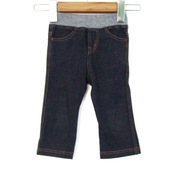 ミキハウス パンツ ボトムス コットン ストレッチ ベビー 男の子用 80サイズ ネイビー MIKI...