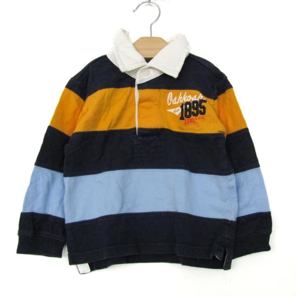 オシュコシュ 長袖シャツ ラガーシャツ コットン100% ブランド トップス ベビー 男の子用 80...