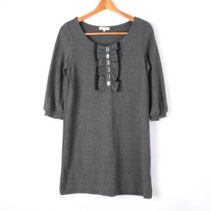 カエン チュニック シャツ ビジュー トップス レディース 2サイズ オレンジ系 Kaene カエン チュニック シャツ ビジュー トップス レディース 2