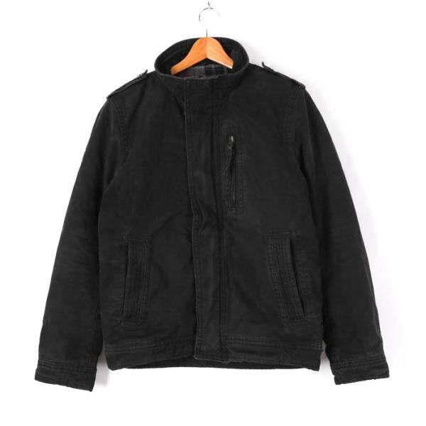 アメリカンイーグル ブルゾン モックネック ジップアップ 無地 ジャケット アウター コットン メン...