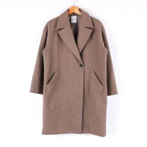 ディーケーエヌワイ ロングコート ウールコート アウター アンゴラ混  