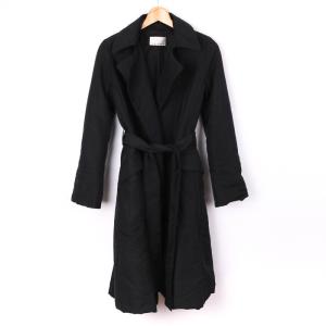 無印良品 トレンチコート ロングトレンチ 無地 アウター 黒 レディース