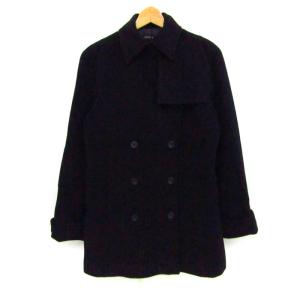 アンクライン ピーコート アウター レディース 11サイズ ブラック ANNE KLEIN