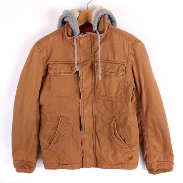 アメリカンイーグル ブルゾン ジャケット コットン100% アウター メンズ US XSサイズ ブラ...