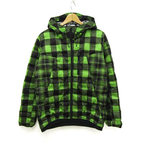 ワークマン ブルゾン ジャケット 中綿 フィールドコア アウター メンズ Lサイズ グリーン×ブラッ...