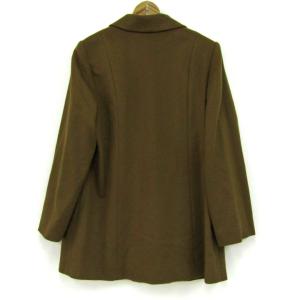 藤井毛織 ステンカラーコート アウター カシミ...の詳細画像1