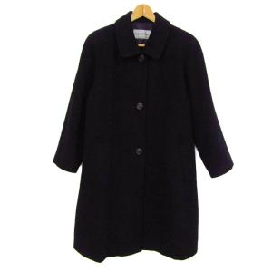 スワローコート ステンカラーコート ウールコート ロングコート アウター 日本製 レディース 11ARサイズ ブラック SWALLOW COAT