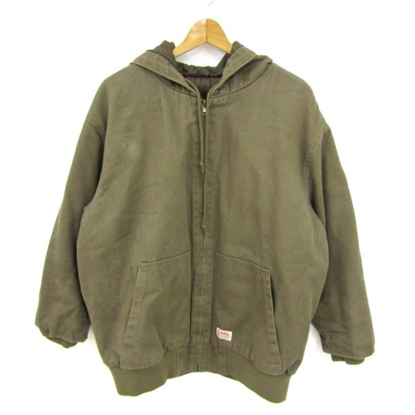 ジャバ フーディジャケット フルジップ ジャンパー アウター レディース Lサイズ カーキ Java