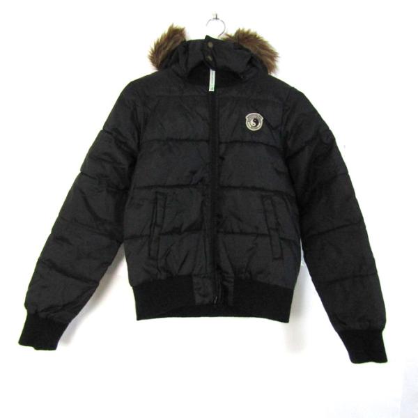 ティーアンドシーサーフデザイン 中綿ジャケット ジャンパー アウター レディース Mサイズ 黒×クリ...