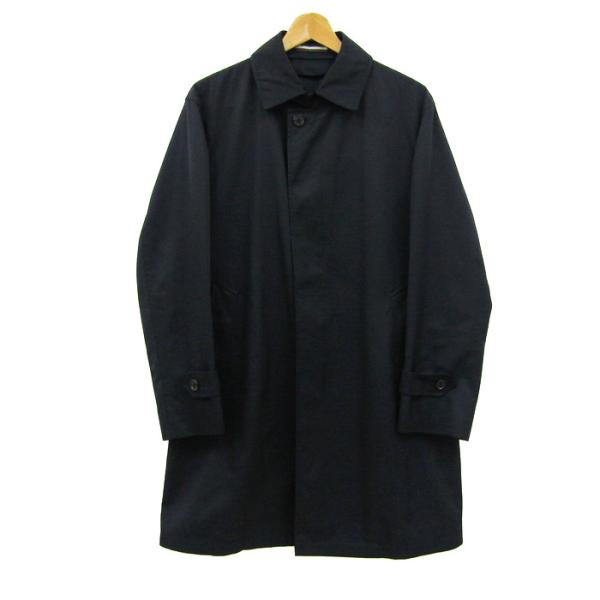 五大陸 ステンカラーコート アウター オンワード樫山 メンズ 34Lサイズ ブラック gotairi...