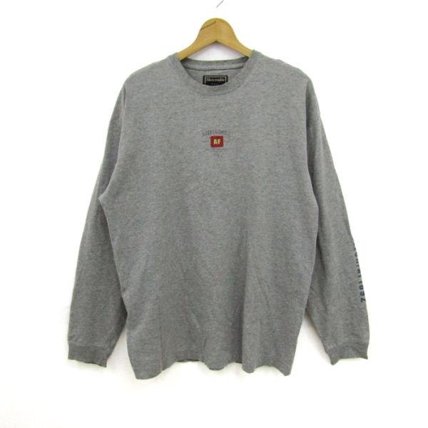 アバクロンビー&amp;フィッチ 長袖Ｔシャツ トップス ロンT コットン メンズ Mサイズ グレー Abe...