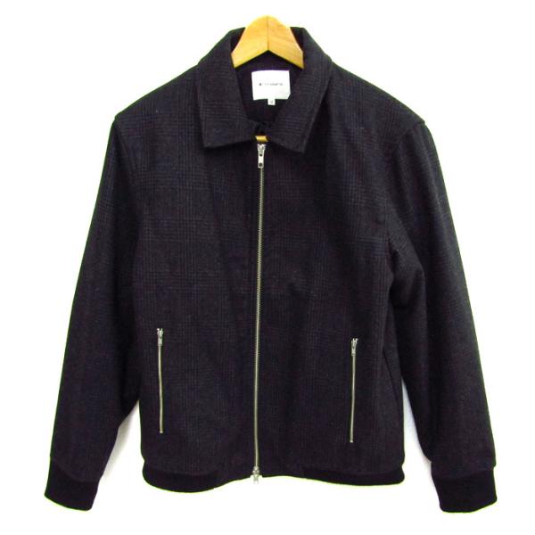 ザショップティーケー ブルゾン ジャケット アウター チェック柄 メンズ Mサイズ ブラック THE...