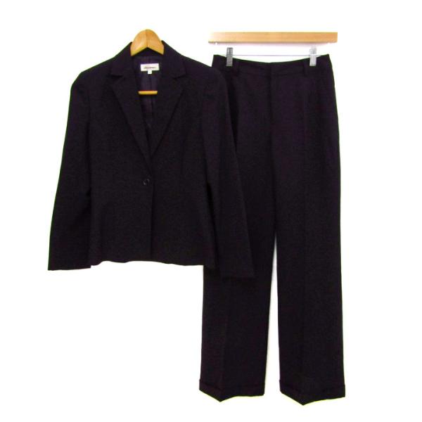 アベンメ スーツ セットアップ ブランド 上下セット 黒 レディース 7AR/61-89サイズ ブラ...