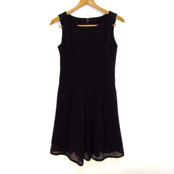 トワレ ワンピース ドレス ノースリーブ ストレッチ ブランド トップス 日本製 黒 レディース 1...