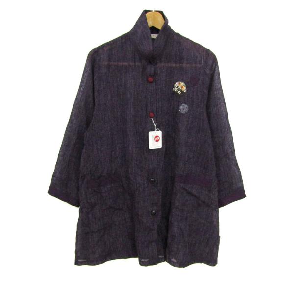 ジャケット ブルゾン スタンドカラージャケット 未使用 アウター 日本製 レディース Fサイズ パー...