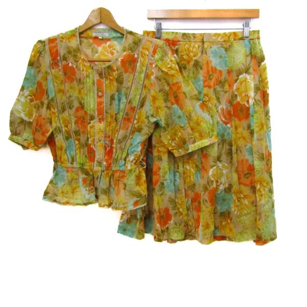 レリアン セットアップ 大きいサイズ コットン100% ブランド 上下セット レディース 15+サイ...