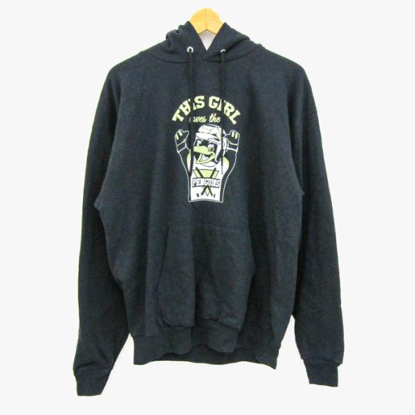 ヘインズ パーカー トップス プルオーバー スウェット コンフォートブレンド メンズ Lサイズ 黒×...