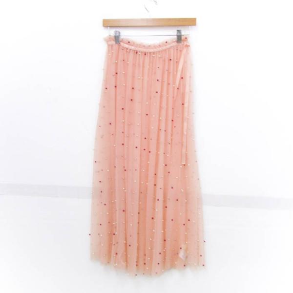 リリーブラウン フレアロングスカート チュールスカート ブランド ボトムス レディース Fサイズ ピ...