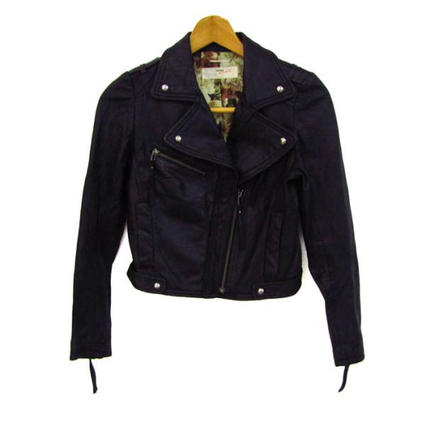 スナイデル ライダースジャケット 本革 レザー ブランド アウター 黒 レディース ブラック sni...