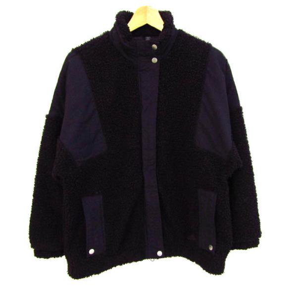 アディダス ブルゾン ジャケット アウター ボアフリース スポーツウエア メンズ Sサイズ ブラック...