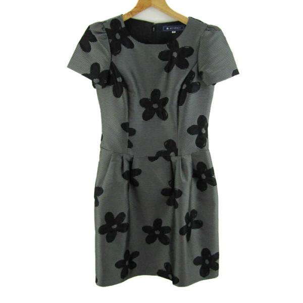 エムズグレイシー ワンピース 半袖 ブランド トップス 日本製 黒 レディース 36サイズ ブラック...