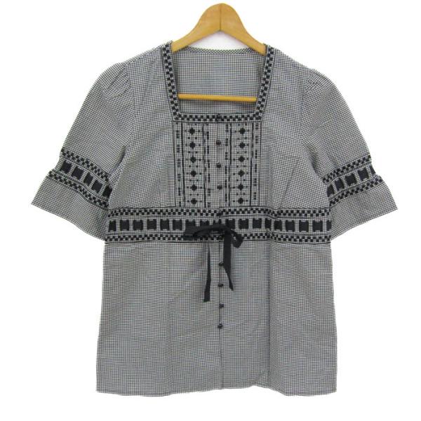 レリアン カットソー シャツ 5分袖 コットン ブランド トップス 日本製 白 黒 レディース 7サ...