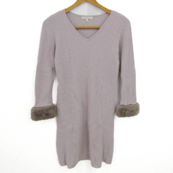 プロポーションボディ ドレッシング ニットワンピース トップス アンゴラ混 レディース 2サイズ ピ...