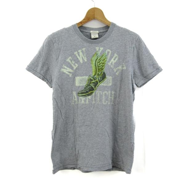 アバクロンビー＆フィッチ 半袖Ｔシャツ クルーネック MUSCLE トップス メンズ Mサイズ グレ...