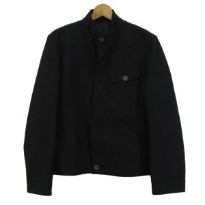 コムサコレクション ステンカラーコート ブルゾン ウール100% アウター 日本製 黒 メンズ Fサイズ ブラック COMME CA COLLECTION