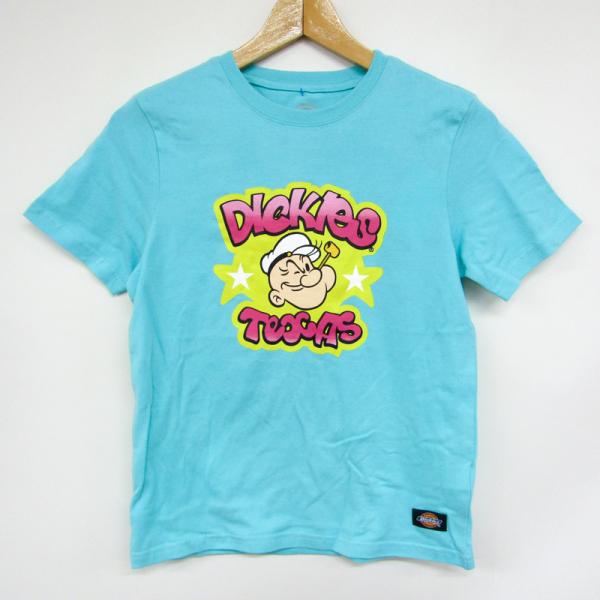 ディッキーズ 半袖Tシャツ ポパイ 未使用品 キッズ 男の子用 150サイズ グリーン Dickie...