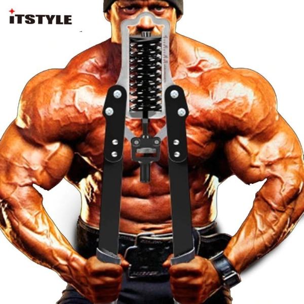 腕力 胸筋 トレーニングマシン MAX荷重50kg フィットネス ジム ブラック