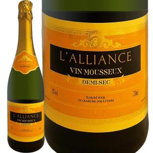 ラリアンス・ドミ・セック 満点5つ星  獲得 フランス France 白スパークリング sparkling ワイン wine 750ml やや甘口｜kbwine