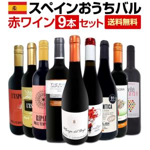 おうちタパスにピッタリ スペイン Spain 各地の赤飲み比べ おうちバル赤ワイン wine 9本セット set