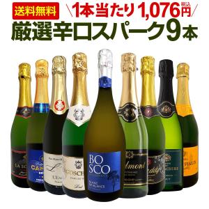 スパークリングワイン 白 セット フランス スペイン wine set 750ml sparkling 9本 辛口 飲み比べ 第124弾