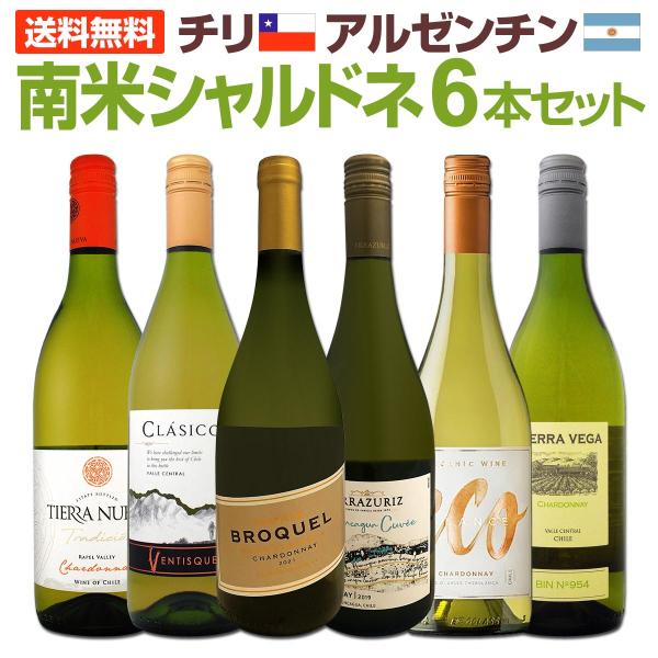 デイリー・シャルドネ chardonnay の決定版 向上目覚しいチリ・アルゼンチンのシャルドネ ６...