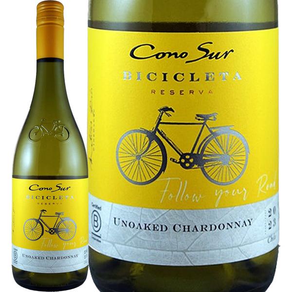 コノスル・シャルドネ chardonnay ・ビシクレタ チリ 白ワイン wine 750ml 辛口...