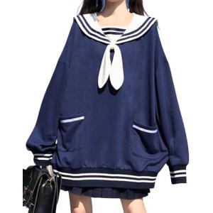 Lady Lazy セーラー風 トレーナー うさ耳 スウェット ロリ だぼだぼ 大きいサイズ ロリータ 衣装 撮影 甘ロリ