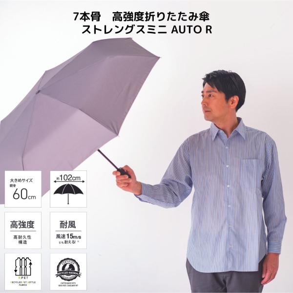 mabu 傘 マブ 折りたたみ傘 雨傘 STRENGTH MINI ストレングスミニAUTOR 耐風...